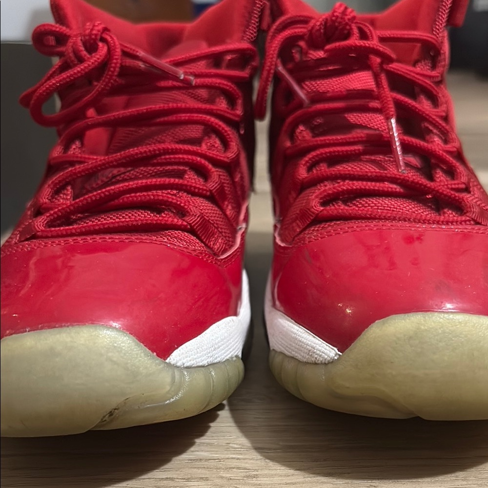 Kids Red Jordan 11 Sneakers